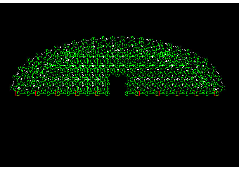 衢州锡林浩特91跨，1000米长干煤棚网架设计