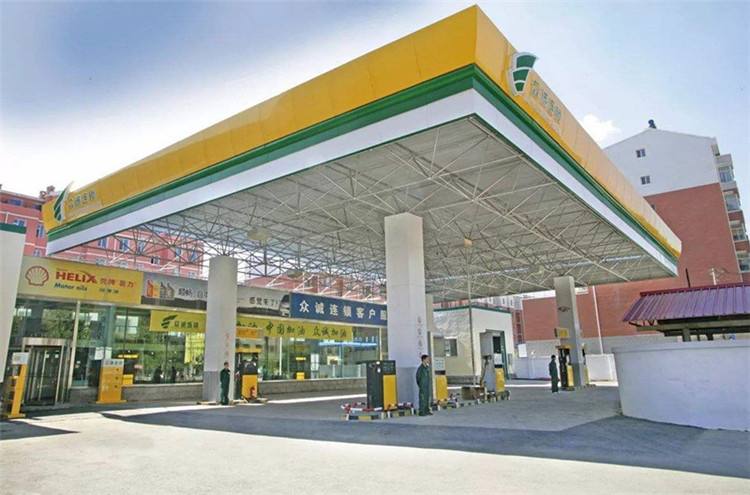 衢州加气站钢结构网架案例7